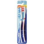 Ficha técnica e caractérísticas do produto Leve 2 e Pague 1: Escova Dental Sanifill Oral Magic Macia – Azul/Vermelha