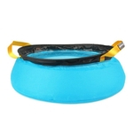 Leve Folding lavat¨®rio 10L 20D nylon resistente ao desgaste Footbath Bucket