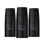 Ficha técnica e caractérísticas do produto Leve 3 Pague 2 Desodorante Axe Aerosol Body Spray Black 150ml