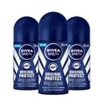 Ficha técnica e caractérísticas do produto Leve 3 Pague 2 Desodorante Nivea Roll-On For Men Original Protect 50ml