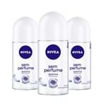 Ficha técnica e caractérísticas do produto Leve 3 Pague 2 Desodorante Nivea Roll-On Sem Perfume 50ml