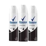 Ficha técnica e caractérísticas do produto Leve 3 Pague 2 Desodorante Rexona Aerosol Feminino Invisible 150ml