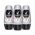 Ficha técnica e caractérísticas do produto Leve 3 Pague 2 Desodorante Rexona Roll On Antibacterial Invisible Masculino 50ml