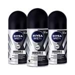 Ficha técnica e caractérísticas do produto Leve 3 Pague 2 Desodorante Roll On Nivea Black e White 50ml