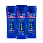 Ficha técnica e caractérísticas do produto Leve 3 Pague 2 Shampoo Anticaspa Clear Men Limpeza Profunda 400ml