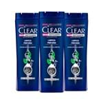 Ficha técnica e caractérísticas do produto Leve 3 Pague 2 Shampoo Anticaspa Clear Men Men Limpeza Profunda Clear 200ml