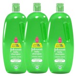 Ficha técnica e caractérísticas do produto Leve 3 Shampoos para Cabelos Claros Johnson Baby
