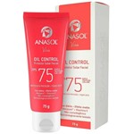 Leve 3x: Protetor Solar Facial Oil Control Fps 75 - Anasol 60gr - Matipure, Vitamina E, Polímero Natural, Tinosorb M e Uvinul a Plus.