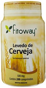 Ficha técnica e caractérísticas do produto Levedo de Cerveja 500 Mg, Fitoway, 200 Cápsulas
