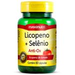 Ficha técnica e caractérísticas do produto Licopeno + Selênio 250mg 60 Cápsulas Maxinutri # Saúde da Próstata