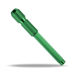 Ficha técnica e caractérísticas do produto Liga de alumínio antiderrapante Pen tatuagem verde Holder (Sem Refill)