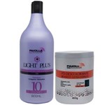 Ficha técnica e caractérísticas do produto Light Plus Creme Ox 10 900ml & Pó Descolorante Branco Light Plus Paiolla - 400g
