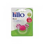 Ficha técnica e caractérísticas do produto Lillo 605130 Funny Estampas Chupeta Ort Silicone Rosa Tam2