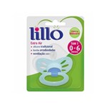 Ficha técnica e caractérísticas do produto Lillo 610520 Ex Air Baby Chupeta Silicone Cor Leve Azul Tam1