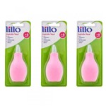 Ficha técnica e caractérísticas do produto Lillo 654130 Aspirador Nasal Rosa (Kit C/03)