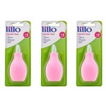 Ficha técnica e caractérísticas do produto Lillo 654130 Aspirador Nasal Rosa - Kit com 03