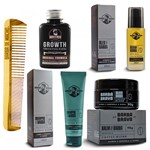 Ficha técnica e caractérísticas do produto Limpeza da Barba Shampoo Balm Óleo Tônico Barba Brava