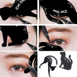 Ficha técnica e caractérísticas do produto LAR Makeup Tools Linha Cat 2pcs Sexy Makeup Pro Eye Ferramenta eyeliner Stencils Template Shaper