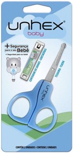 Ficha técnica e caractérísticas do produto Linha Higiene Pessoal Tesoura+cortador BABY AZUL Unidade Merheje