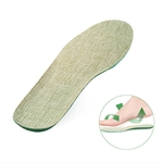 Ficha técnica e caractérísticas do produto Linho massagem respir¨¢vel Palmilha de massagem nos p¨¦s Palmilhas Mulheres Shoes palmilha