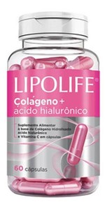 Ficha técnica e caractérísticas do produto Lipolife Colágeno + Ácido Hialurônico 60 Cápsulas Mediervas