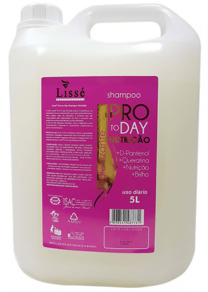 Ficha técnica e caractérísticas do produto Lissé Shampoo Higienizante Nutrição Pro To Day 5L