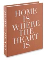 Ficha técnica e caractérísticas do produto Livro Caixa | Home Is Where The Heart Is | Terracota