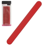 Ficha técnica e caractérísticas do produto Lixa de Unha Reta Vermelha Kit com 20 Pecas 15cm na Cartela