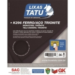 Ficha técnica e caractérísticas do produto Lixa Ferro Tatu 36 Trionite (50 Unidades)