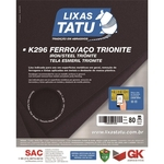 Ficha técnica e caractérísticas do produto Lixa Ferro Tatu 80 (50 Unidades)
