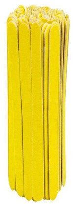 Ficha técnica e caractérísticas do produto Lixa Para Unha Popular Amarelo Canário Com 100 Unidades - Santa Clara