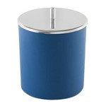 Ficha técnica e caractérísticas do produto Lixeira Azul com Tampa Inox 23cm