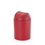 Ficha técnica e caractérísticas do produto Lixeira de Banheiro Plástico Vermelha 5L Basculante Arthi