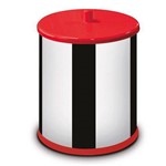 Ficha técnica e caractérísticas do produto Lixeira Inox 3,2 Litros com Tampa Vermelho