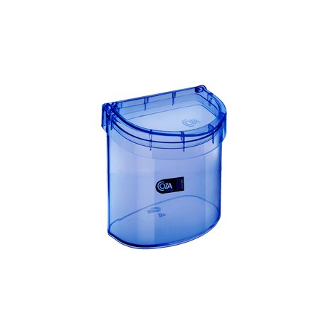 Ficha técnica e caractérísticas do produto Lixeira para Pia 2,7 L Glass 20,3 X 14,6 X 21,3 Cm Azul Coza