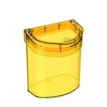 Ficha técnica e caractérísticas do produto Lixeira para Pia Glass 2,7 L Am Coza Amarelo