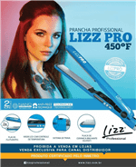 Ficha técnica e caractérísticas do produto Lizz - Prancha Lizz Pro 450° F - Bivolt