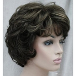 Ficha técnica e caractérísticas do produto LL<<< 002268 Brown with Blonde Women Ladies Fluffy Hivision Synthetic Wig