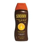 Ficha técnica e caractérísticas do produto Loção Bronzeadora Sundown Gold FPS 4 120ml