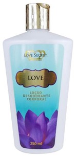 Ficha técnica e caractérísticas do produto Loção Desodorante Love - Love Secret - para o Corpo - 250ml