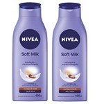 Ficha técnica e caractérísticas do produto Loção Hidratante Nivea Body Soft Milk 200ml C/ 2 Unidades