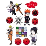 Ficha técnica e caractérísticas do produto Logotipo fresco do Naruto Cosplay dos desenhos animados Animação Tatoo etiqueta do tatuagem