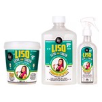 Ficha técnica e caractérísticas do produto Lola Cosmetics Liso Leve And Solto Kit - Shampoo + Máscara + Spray
