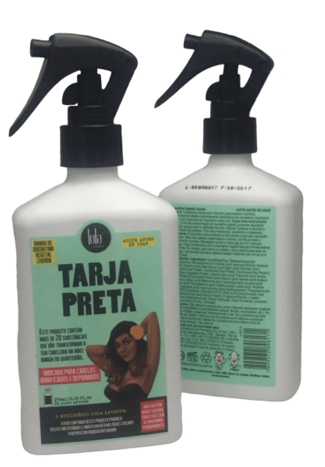 Ficha técnica e caractérísticas do produto Lola Tarja Preta Queratina Vegetal Líquida Spray 250Ml
