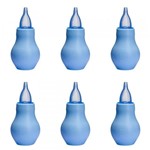 Ficha técnica e caractérísticas do produto Lolly Aspirador Nasal Azul + 6 Meses (Kit C/06)