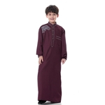Ficha técnica e caractérísticas do produto Long Sleeve S¨®lidos adolescente ¨¢rabe Dubai Robe for Boys Oriente M¨¦dio Boy Robes TH874