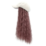 Ficha técnica e caractérísticas do produto Longa peruca Cap Cabelo Comprido basebol Cap Ball Caps Hat Casual com peruca