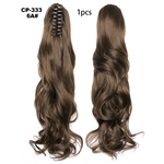 Ficha técnica e caractérísticas do produto Longa peruca de cabelo Pony Cauda Matte alta temperatura Silk Chemical Fiber garra grampo