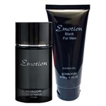Ficha técnica e caractérísticas do produto Lonkoom Emotion Black Kit - Eau de Parfum + Gel de Banho + Caixa Kit - 100 Ml 150 Ml