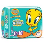 Ficha técnica e caractérísticas do produto Looney Tunes Fralda Jumbo G 18 Unidades
